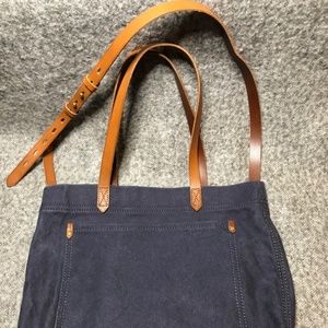 Madewell Medium Canvas Transport Tote, Black Sea